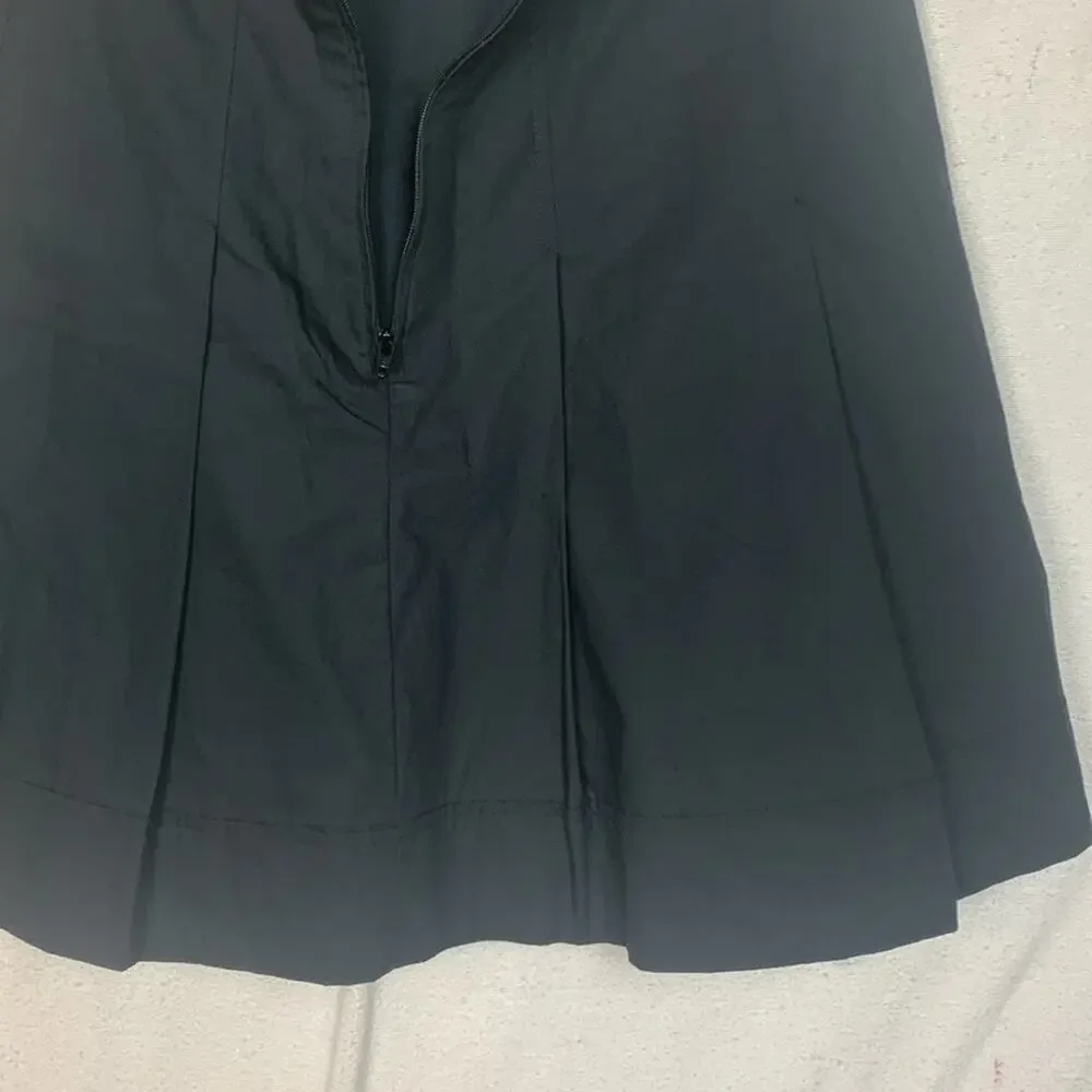banana Republic womens size 4 small black pleated skirt new academia school